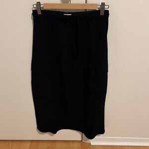 Wilfred Elegant Black Pencil Skirt